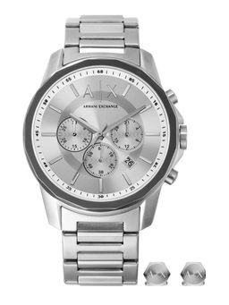 ARMANI EXCHANGE - Silver Watch Set Ax7141Set