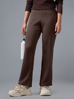 Technosport - Women Relaxed Fit Cubic Melange Trackpants With Double Cool