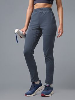 Technosport - Women Solid Straight Fit Trackpants With 4 Way Crispy For Fitness
