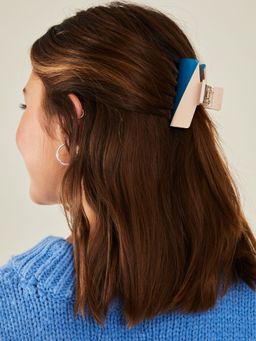 Accessorize London - Women Multi-Colour Two-Tone Claw Clip