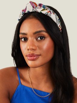 Accessorize London - Women Embroidered Tropical Knot Hairband