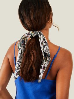 Accessorize London - Women Multi-Colour Tropical Hair Scrunchie