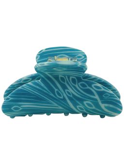 Accessorize London - Women Blue Printed Claw Clip