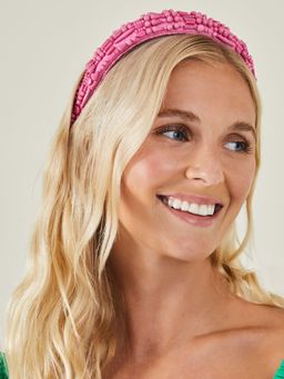 Accessorize London - Women Pink Mixed Bead Hairband