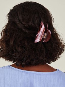 Accessorize London - Women Brown Marbled Resin Claw Hair Clip