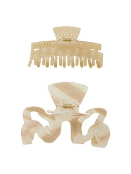 Accessorize London - Women's Abstract Claw Clips (Pack Of 2)