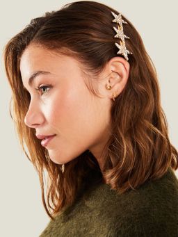Accessorize London - Baguette Stone Star Hair Clip