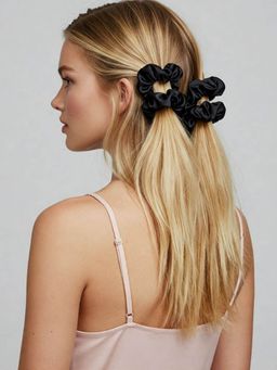 Mueras - Satin Silk Scrunchies Hair Accessories (Pack Of 4)