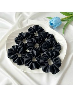 Mueras - Satin Silk Scrunchies Hair Accessories (Pack Of 8)