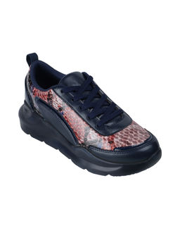 Catwalk - Women Casual Sneakers Navy Blue & Red