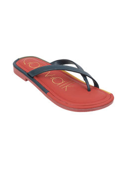 Catwalk - Women Casual Slip On Navy Blue Flats