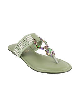 Catwalk - Women Casual Round Toe Slip On Green