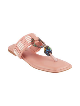 Catwalk - Women Casual Square Toe Slip On Pink