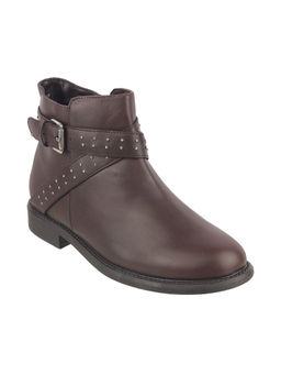 Catwalk - Women Casual Buckle Boots Brown