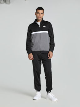 Puma - Men Black Colorblock Sports Tracksuit (Set of 2)