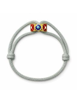 Isharya - Grey Red Evil Eye Rakhi Bracelet