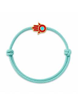 Isharya - Aqua Hamsa Eye Rakhi Bracelet