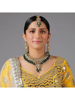 MINAKI - Green Riwaayat Jewellery Set