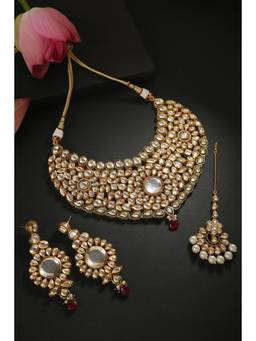 MINAKI - White Lakshmi Jewellery Set