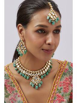 MINAKI - White Mahnoora Jewellery Set