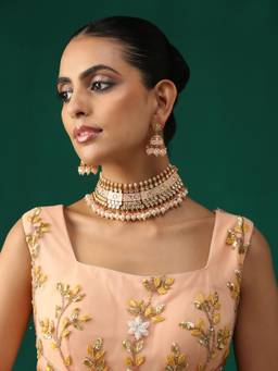 MINAKI - White Golnaz Stone Jewellery Set