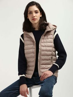Tommy Hilfiger - LW PADDED GLOBAL STRIPE VEST Women Beige Jacket