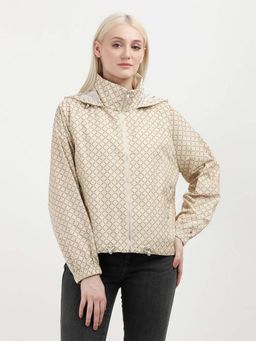 Tommy Hilfiger - REG AOP WINDBREAKER JACKET Women Beige Jacket