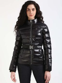 Tommy Hilfiger - TJW BRANDED BELT DOWN JACKET Women Black Jacket with Belt (Set of 2)