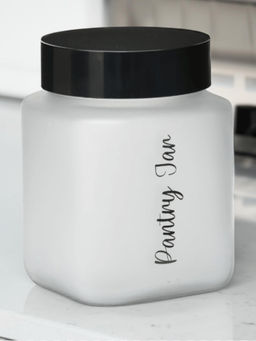 At Home by Nilkamal - Minimalist Multipurpose 1500 ml Canister Storage Container White