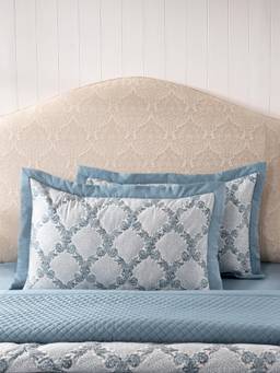 Maspar - Soft 100% Cotton Cozy Bedroom 2 Pillow Covers - Blue