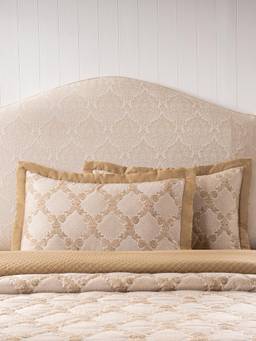 Maspar - Soft 100% Cotton Cozy Bedroom 2 Pillow Covers - Beige