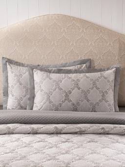 Maspar - Soft 100% Cotton Cozy Bedroom 2 Pillow Covers - Grey