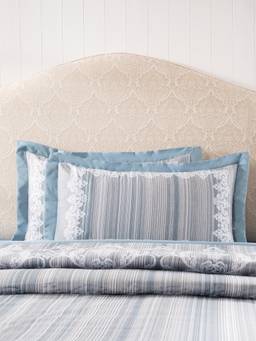 Maspar - Soft 100% Cotton Cozy Bedroom 2 Pillow Covers - Blue