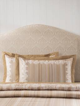 Maspar - Soft 100% Cotton Cozy Bedroom 2 Pillow Covers - Beige