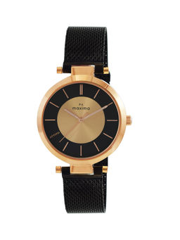 PA Maxima - Attivo Analog Watch for Women in Black Dial Color