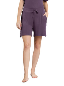 Amante - Purple Mid Rise Serene Dream Shorts