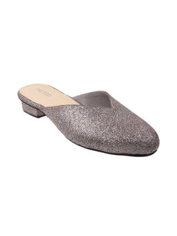 Metro - Women Silver Heeled Mules