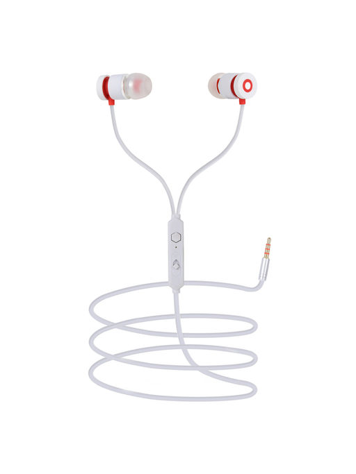 Swagme Bassboss IE004 in-Ear Wired Earphones with Mic (White)