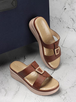 Iconics - Women Brown Comfort Sandals