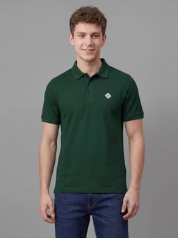 Being Human - Green Solid Half Sleeve Men's Polo T-shirt