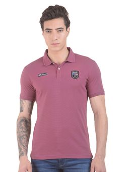 Cantabil - Mens Regular Fit Polo T-shirt - Purple