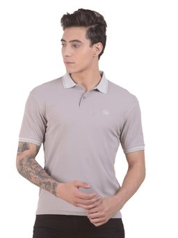Cantabil - Mens Regular Fit Polo T-shirt - Grey