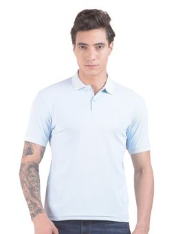 Cantabil - Mens Regular Fit Polo T-shirt - Blue