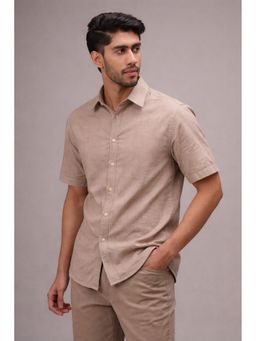 CLUBHAVANA - Desert Sand Beige Linen Shirt