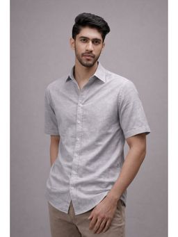 CLUBHAVANA - Stone Grey Linen Shirt