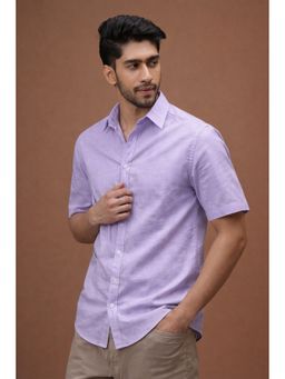 CLUBHAVANA - Misty Lavender Linen Shirt