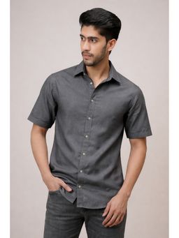 CLUBHAVANA - Urban Graphite Linen Shirt
