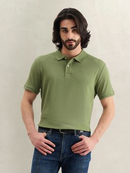 GANT - Solid Green Polo T-Shirt