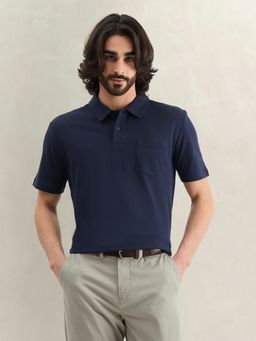 GANT - Solid Navy Blue Polo T-Shirt
