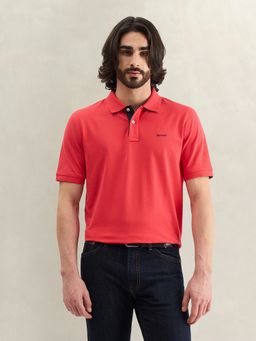 GANT - Solid Red Polo T-Shirt